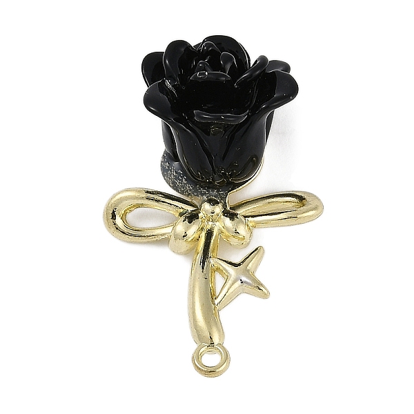 Golden Alloy Resin Pendants