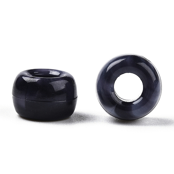 

PandaHall Acrylic Beads, Two Tone, Barrel, Black, 9x6mm, Hole: 3.7mm, about 1700pcs/500g Acrylic Barrel Black