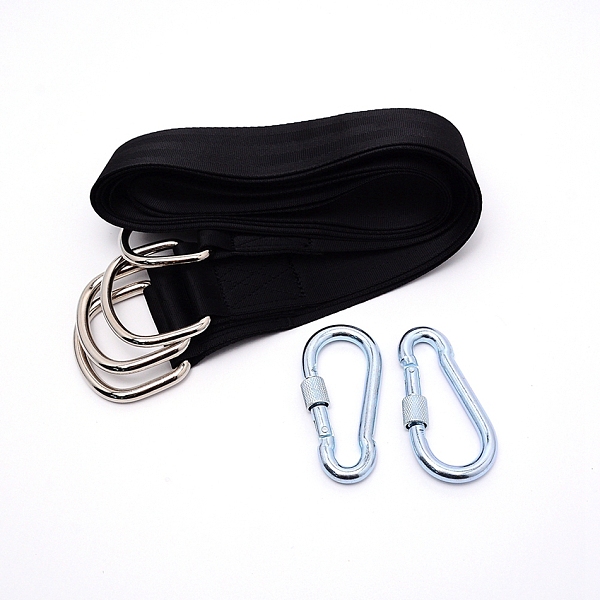 

PandaHall Tree Swing Hanging Straps, Long Polyester Straps with Felt Tapes and Lock Snap Carabiner Hooks, Platinum, 62-1/2x2 inch(158.6x5cm)...