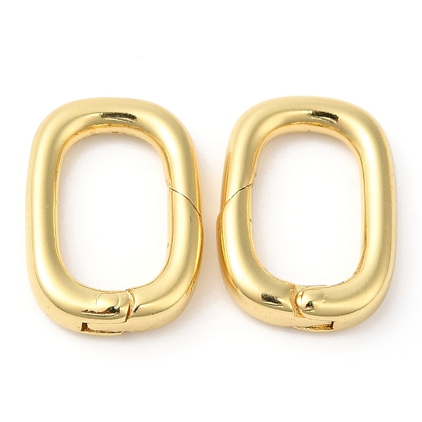 

PandaHall Brass Spring Gate Rings, Oval, Cadmium Free & Lead Free, Long-Lasting Plated, Real 18K Gold Plated, 18x12.5x4mm Brass