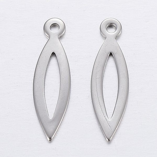 

PandaHall 304 Stainless Steel Pendants, Stainless Steel Color, 19x5.5x0.8mm, Hole: 1mm 304 Stainless Steel Others