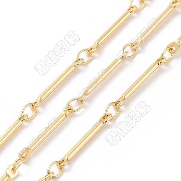 

PandaHall Brass Bar Link Chains, Unwelded, Cadmium Free & Nickel Free & Lead Free, Real 18K Gold Plated, 14x2x1mm, 3.5x2.5x0.4mm, about 3.28...
