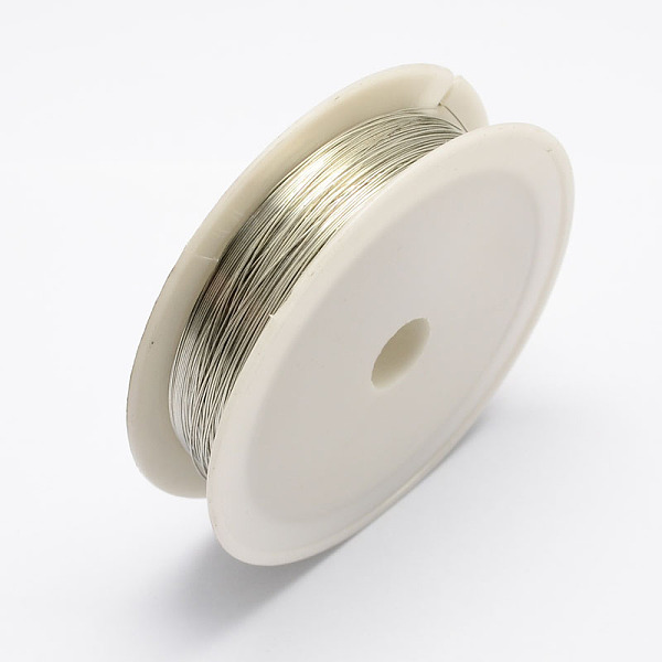 

PandaHall Round Iron Wire, Silver, 24 Gauge, 0.5mm, about 7m/roll Iron Round Silver