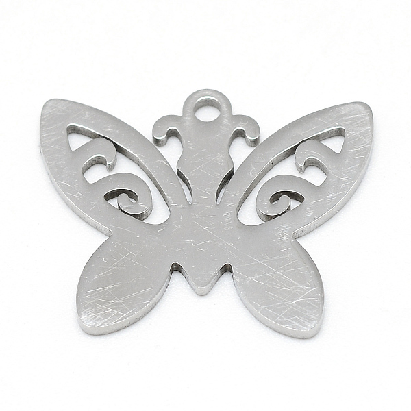 

PandaHall 304 Stainless Steel Stamping Blank Tag Pendants, Butterfly, Stainless Steel Color, 17x21x1mm, Hole: 2mm 304 Stainless Steel...