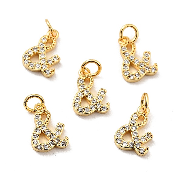 

PandaHall Brass Micro Pave Clear Cubic Zirconia Pendants, with Jump Ring, Long-Lasting Plated, Lead Free & Cadmium Free & Nickel Free, Sign...
