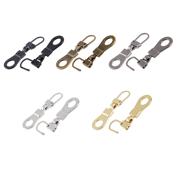 

PandaHall SUPERFINDINGS 20Pcs 5 Colors Alloy & Iron Zipper Pull, Detachable Zip Tab Puller, for Garment Accessories, Mixed Color, 4.15cm...