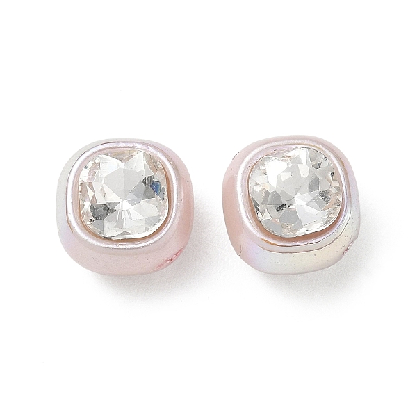 Baking Painted Acrylic & Rhinestone Beads