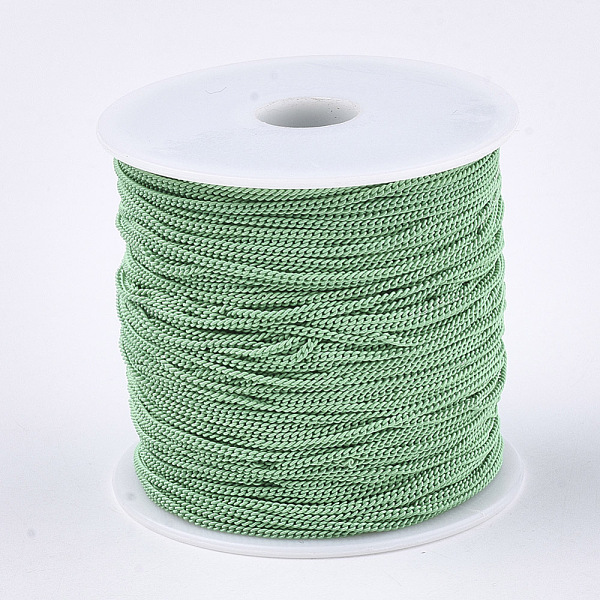 

PandaHall Spray Painted Brass Curb Chains, with Spool, Soldered, Medium Spring Green, 1.7x1.2x0.3mm, about 100yard/roll Brass Green