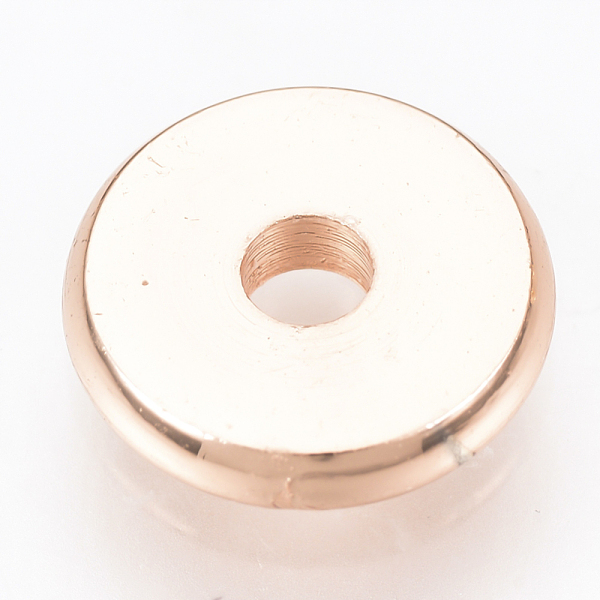

PandaHall Brass Spacer Beads, Disc, Rose Gold, 4x1.6mm, Hole: 1.5mm Brass Disc