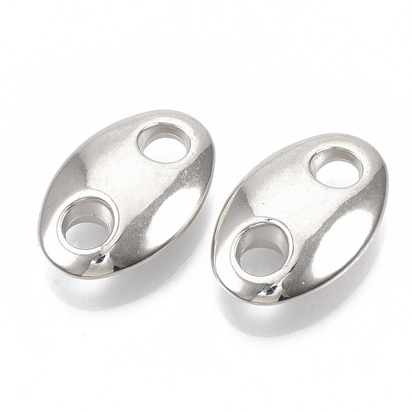 

PandaHall CCB Plastic Links connectors, for DIY Jewelry Making, Oval, Silver, 33x22.5x10mm, Hole: 6.5mm, hole: 6.5mm, about 155pcs/500g...