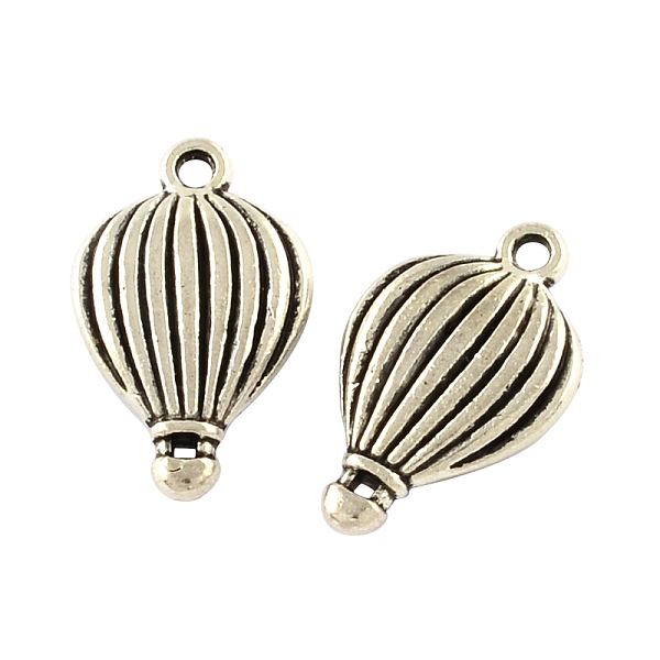 

PandaHall Hot-air Balloon Tibetan Style Zinc Alloy Pendants, Lead Free & Cadmium Free, Antique Silver, 21x13x4.5mm, Hole: 2mm, about...