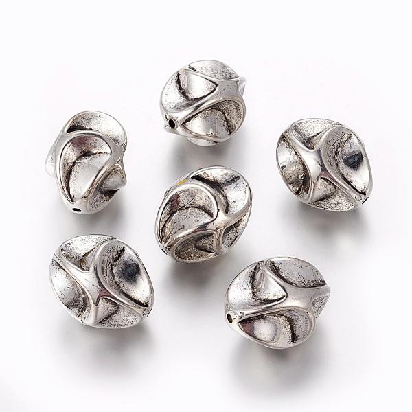 

PandaHall CCB Plastic Beads, Antique Silver, 24x20mm, Hole: 2mm Plastic Oval