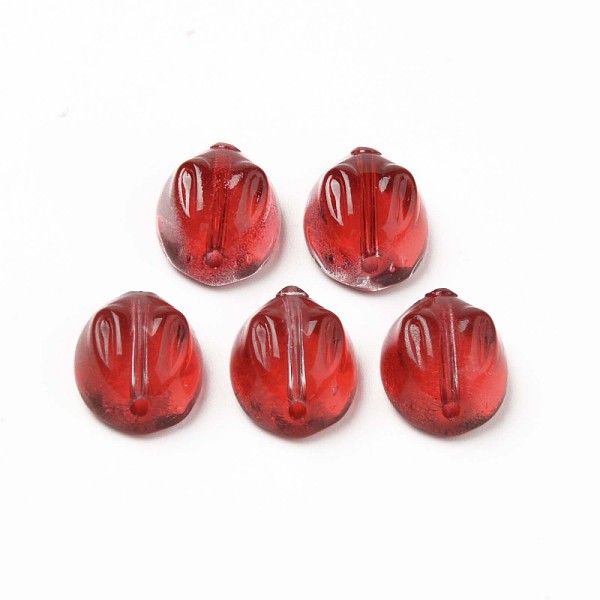 

PandaHall Transparent Glass Beads, Rabbit, Red, 14x12x8mm, Hole: 1.4mm Glass Rabbit Red