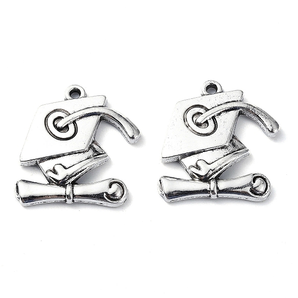 

PandaHall Tibetan Style Alloy Pendant, Lead Free & Cadmium Free, Antique Silver, 25x24x3mm, Hole: 1.5mm, 289pcs/1000g Alloy Others
