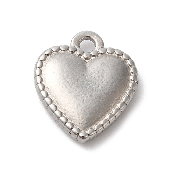 

PandaHall Titanium Steel Pendants, Stainless Steel Color, Heart, 15x13x3mm, Hole: 1.8mm Titanium Steel Heart