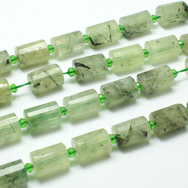 Natur Prehnite Perle Stränge