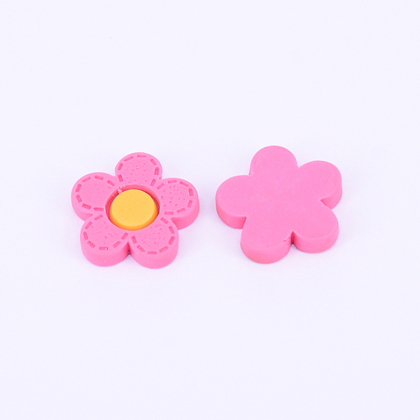 

PandaHall Resin Cabochons, DIY Accessories, Flower, Hot Pink, 17x18x3mm Resin Flower Pink