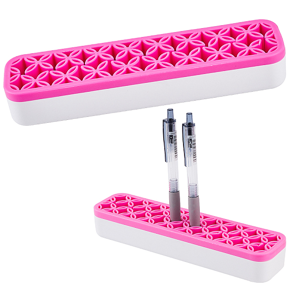 PandaHall Gorgecraft Multipurpose Silicone Storage Box, for Cosmetics Brush Holder, Pen Holder, Toothbrush Holder, Lipstick Holder...
