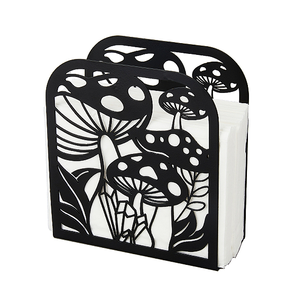 

PandaHall Iron Napkin Holder, Black, 125x50x135mm Iron Mushroom Black