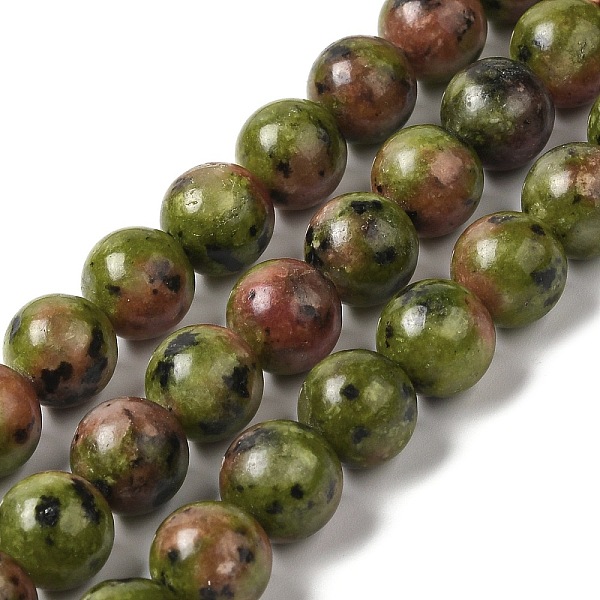 

PandaHall Natural Dyed White Jade Beads Strands, Round, Olive Drab, 10~10.5mm in diameter, Hole: 1mm, about 37pcs/strand, 14.76''~14.80''...