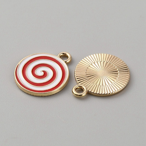 Christmas Themed Alloy Enamel Pendants