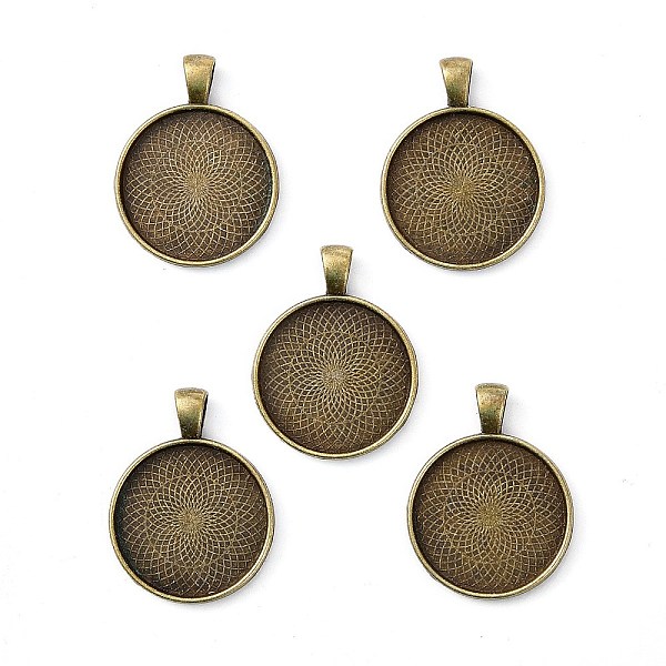 

PandaHall Tibetan Style Alloy Pendant Cabochon Settings, Plain Edge Bezel Cups, Lead Free & Nickel Free & Cadmium Free, Flat Round, Antique...