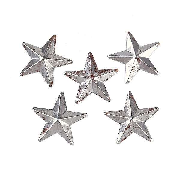 (Defective Closeout Sale: Rusting) 30Pcs Iron Display Decorations