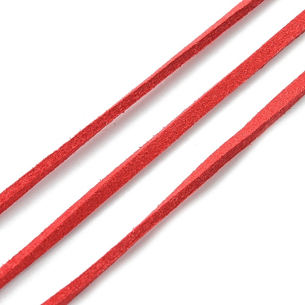 

PandaHall Faux Suede Cord, Dark Red, 2.7mm, about 1m/strand Faux Suede Red