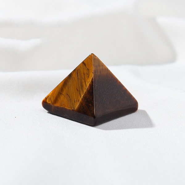

PandaHall Natural Tiger Eye Display Decorations, Healing Pyramids, for Stress Reduce Healing Meditation, Healing Pyramids, for Stress Reduce...