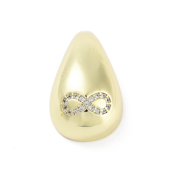 

PandaHall Rack Plating Brass Micro Pave Clear Cubic Zirconia Pendants, Long-Lasting Plated, Lead Free & Cadmium Free, Teardrop, Infinity...