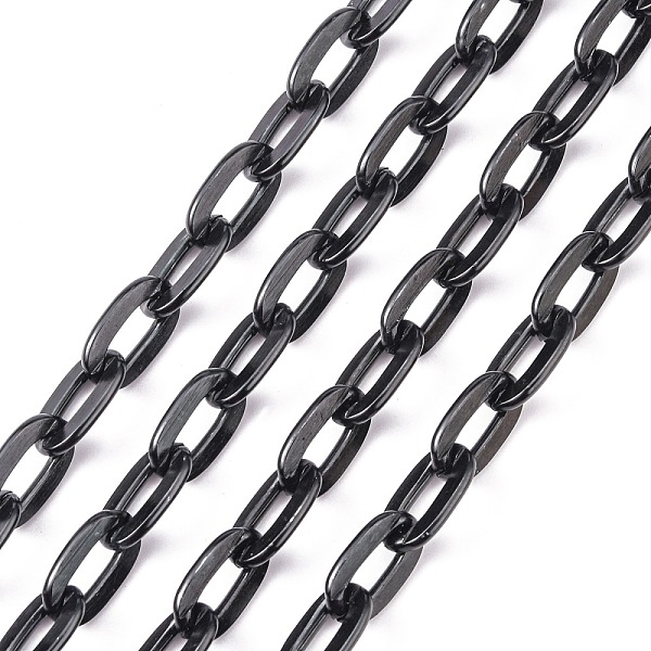 

PandaHall Black, 15x9x1.8mm Aluminum Black