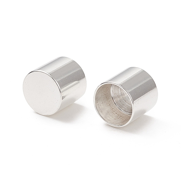 

PandaHall 201 Stainless Steel Cord Ends, End Caps, Column, Silver, 8.5x9mm, Inner Diameter: 8mm 201 Stainless Steel