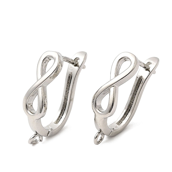 Infinity Brass Hoop Earring Findings