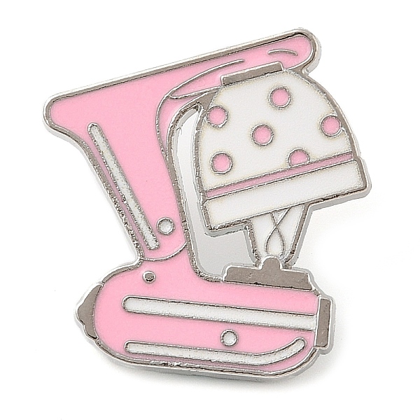 Platinum Alloy Enamel Brooches