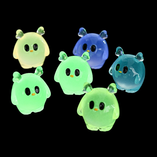 

PandaHall Halloween Luminous Resin Ghost Display Decoration, Micro Landscape Decorations, Glow in the Dark, Mixed Color, 25x29x33mm Resin..., Multicolor