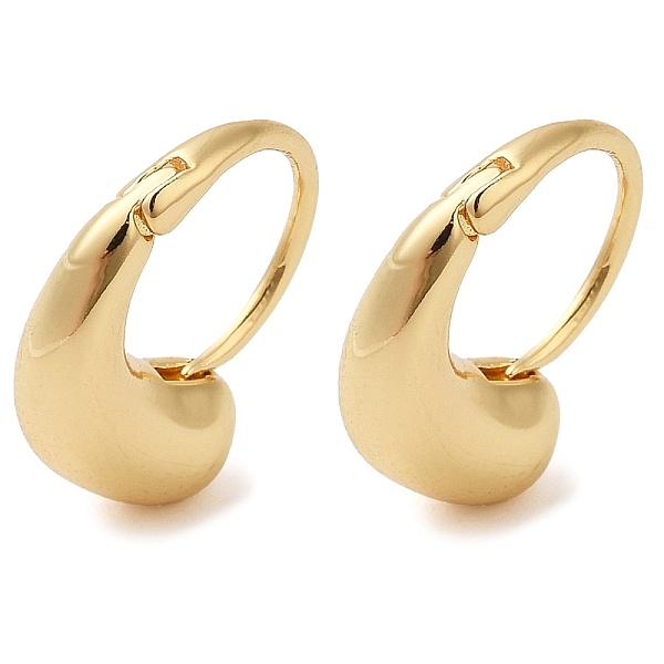 

PandaHall Brass Hoop Earrings, Teardrop Earring, Long-Lasting Plated, Golden, 16x5.3x12.5mm Brass Teardrop