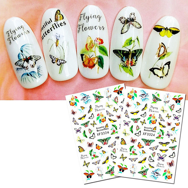 

PandaHall Foil Transfer Autumn Nail Art Sticker, Watermark Small Daisies Flower Designs Decals, for Women Girls DIY Nail Art Decoration...