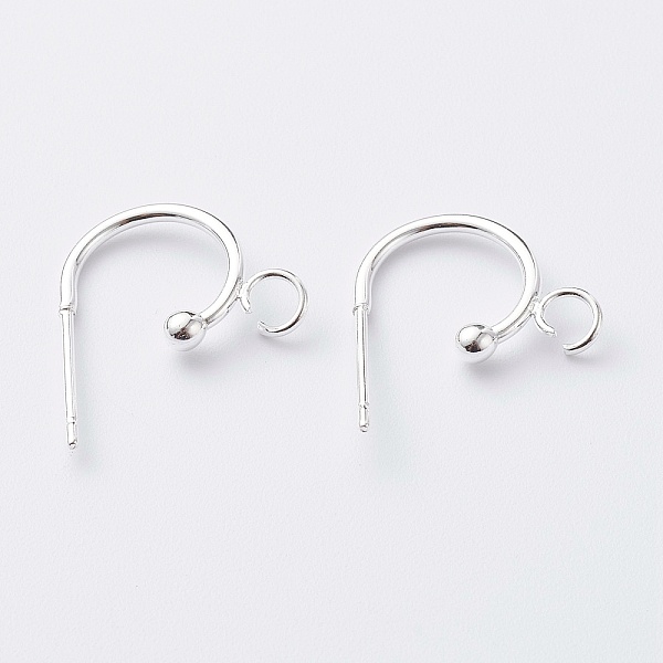 

PandaHall 304 Stainless Steel Half Hoop Earrings, Silver, 19x15x2.5mm, Pin: 0.7mm 304 Stainless Steel Ring