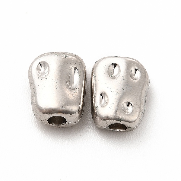 

PandaHall Alloy Beads, Long-Lasting Plated, Cadmium Free & Lead Free, Rectangle, Platinum, 7.5x6x4mm, Hole: 1.6mm Alloy Rectangle