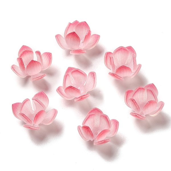 

PandaHall Flower Bead Cap, for DIY Jewelry Making, Pearl Pink, 18~20x12~13mm, Hole: 1~1.4mm Acrylic