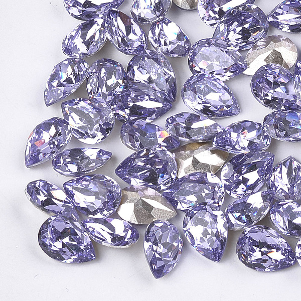

PandaHall Pointed Back Resin Rhinestone Cabochons, Back Plated, Faceted, teardrop, Violet, 13.5~14x9.5~10x5.5mm, about 220pcs/bag Resin..., Purple