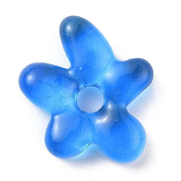 

PandaHall Glass Beads, Starfish, Dodger Blue, 18.5x17x4.5mm, Hole: 3.8mm Lampwork Starfish