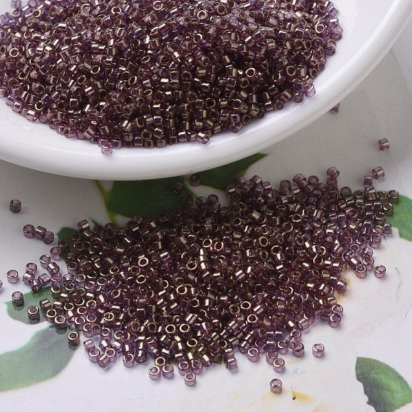 

PandaHall MIYUKI Delica Beads Small, Cylinder, Japanese Seed Beads, 15/0, (DBS0108) Cinnamon Gold Luster, 1.1x1.3mm, Hole: 0.7mm, about..., Purple