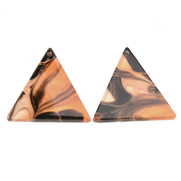 

PandaHall Acrylic Pendants, for DIY Bracelet Necklace Earring Jewelry Craft Making, Triangle, Sandy Brown, 34x32x2mm, Hole: 1.5mm Acrylic...