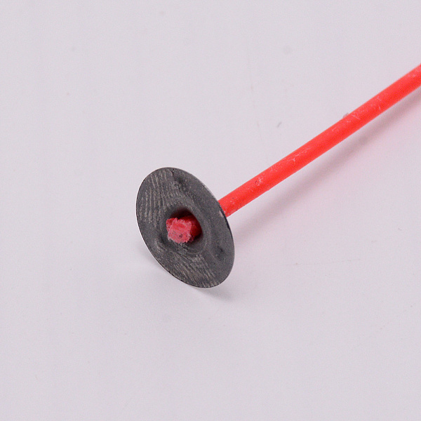 

PandaHall Candle Wick, Red, 200x1.5mm, 12.5mm in Diameter Waxed Cotton Cord Red
