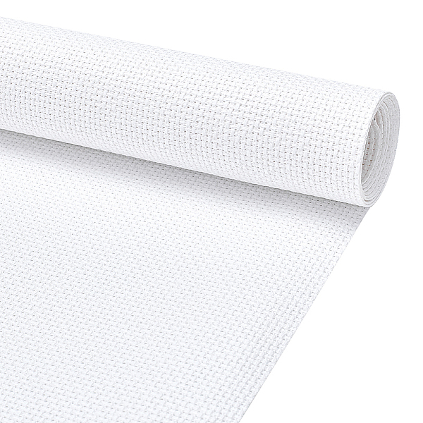 

PandaHall 14CT Cotton Cross-stitch Fabric, Aida Cloth, White, 1000x500x0.5mm Cotton Rectangle White