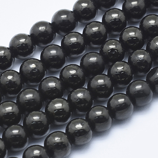

PandaHall Natural Coal Quartz Bead Strands, Round, 6mm, Hole: 1mm, about 62pcs/strand, 15.7 inch(40cm) Coal Quartz Round