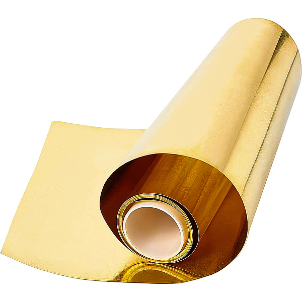 

PandaHall Brass Sheets, Good Plasticity and High Strength, Gold, 10.1x10x2.4x0.005cm, 2m/roll Brass Gold
