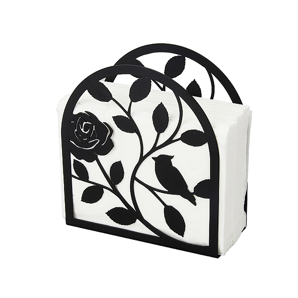 

PandaHall Iron Napkin Holder, Black, 125x50x135mm Iron June Rose Black