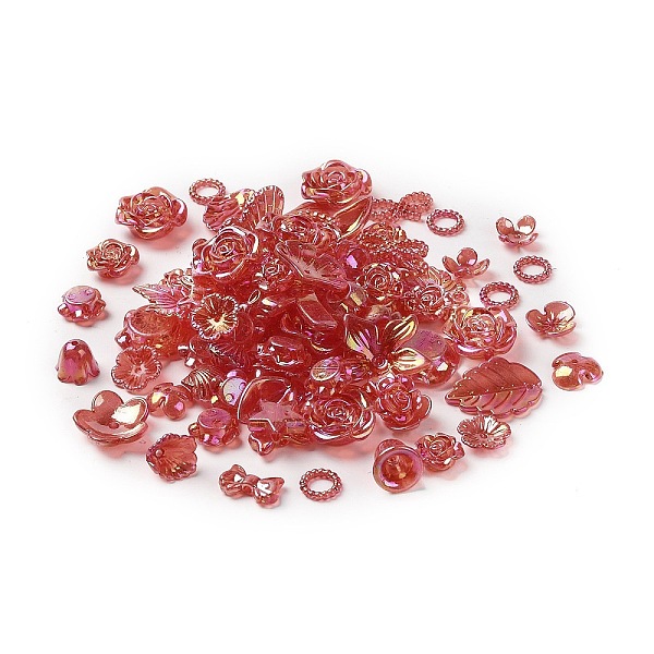 

PandaHall DIY Baroque Jewelry Making Finding Kit, Including AB Color Acrylic Charms and Beads, Mixed Shapes, Indian Red, 10~40x10~33x3~12mm...